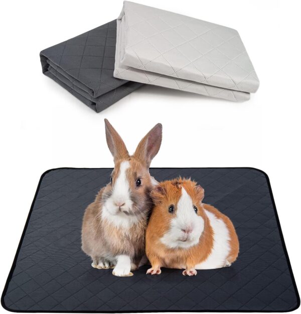 Small Puppy Training Pads Washable Reusable Pee Pads for Puppy Crate Waterproof Dog Mat Super Absorbency Pet incontinence pads (2 Packs 45*60cm)