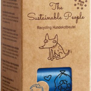 The Sustainable People TSP Recycling Dog Waste Bags - Resource-friendly Made from 97% Old Plastic - Large, Strong (15 µm), Safe and Moisture-Resistant