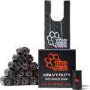 Tuff Pets 50% Stronger Dog Poo Bags | Biodegradable Eco Dog Poo Bags with Tie Handles on a Roll Cornstarch | 16 Dispenser Refill Rolls | Thick Doggy Poop Bags…