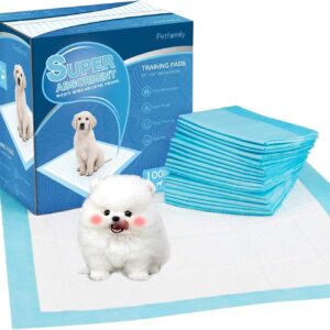 petphabet Absorbent Puppy Pads 100 pack Pet dog Training Pads small Dog Multilayer 100 counts (22 * 22 Inches)