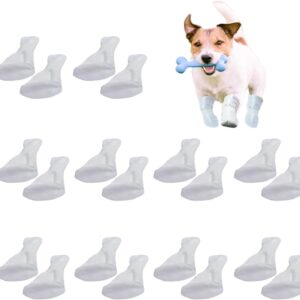 20Pcs Dog Shoes,Dog Boot Dog Paw Protectors Dog Paw Protectors Breathable Dog Paw Protectors with Reflective Strip Dual,Dog Boots for Injured Paws Windproof Dirty Protection Pet Dog Boots Foot Cover.