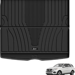 3W Boot Liner Custom Fit Mercedes Benz GLE V167 2020-2024,Pet Dog Friendly Car Trunk Mats,TPE All Weather,Waterproof,Anti-Slip Boot Protection Mat,Easy to Clean,Accessories, Black