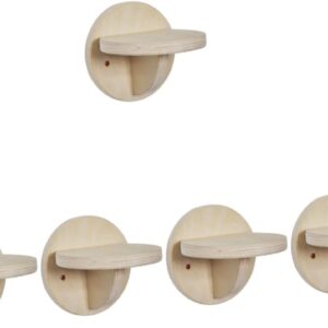 5pcs Cat Climbing Frame Cat Stuff Cat Scratching Post Wall Cat Stairway Cat Jumping Step Corner Cat Shelf Cat Climbing Structure Wall Decor for Shelves Multipurpose Billiards Wood