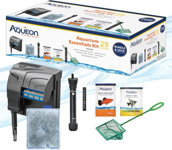 Aqueon Fish Tank Aquarium Essentials Starter Kit for 29 Gallon Tanks