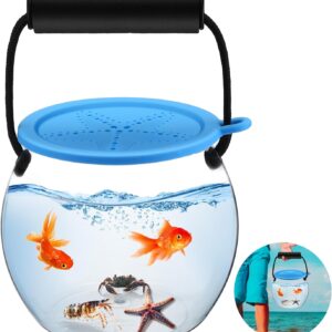 Feekoon Catch and Release Plastic Beach Aquarium Kit, Clear and Transparent Portable Handheld Tank, Great Concept for Catching and Release Critters, Ideal for Beach, Pool and Lake