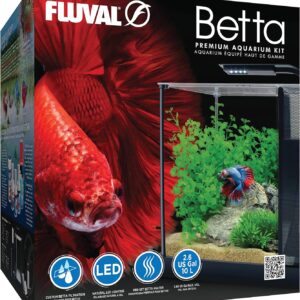 Fluval Betta Premium Aquarium Kit, 2.6 Gallon