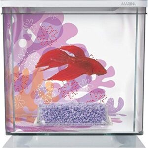 Marina Betta Aquarium Starter Kit, Flower