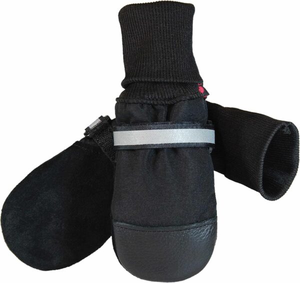 Muttluks, Original Fleece-Lined Winter Dog Boots with Leather Soles for Cold Weather