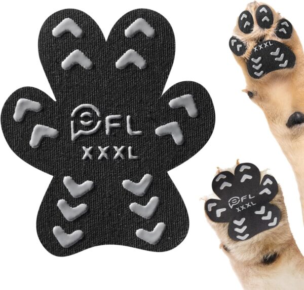 PICK FOR LIFE Anti-Slip Dog Paw Protector Pads, Self Adhesive Dog Paw Stickers with Strong Traction on Hardwood Floor, Dog Shoes Booties Socks Replacement, Dog Essentials for Senior Dogs, 48pcs, XXXL