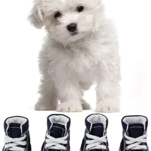 abcGoodefg Pet Dog Puppy Nonslip Canvas Sport Shoes Sneaker Boots Rubber Sole