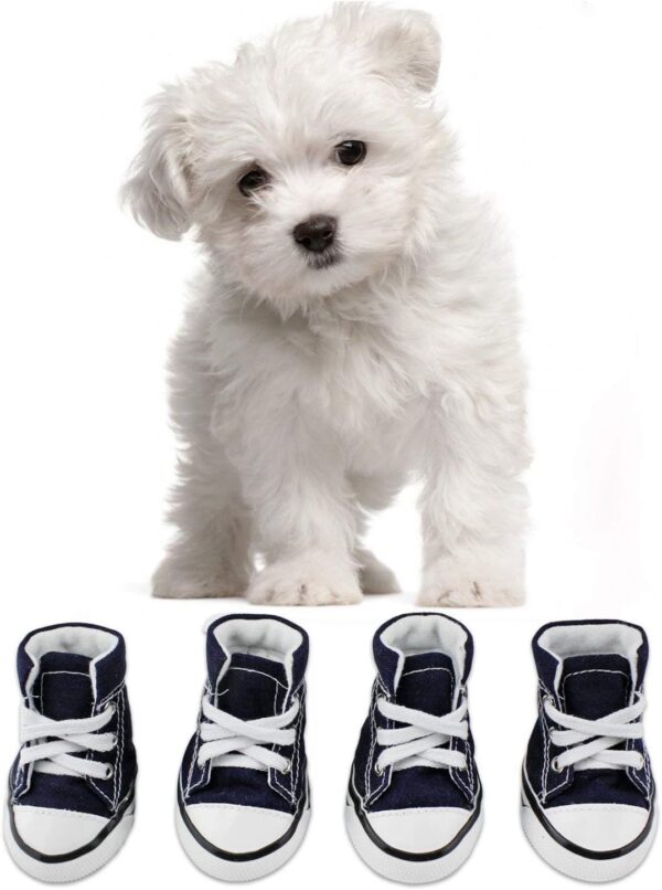 abcGoodefg Pet Dog Puppy Nonslip Canvas Sport Shoes Sneaker Boots Rubber Sole