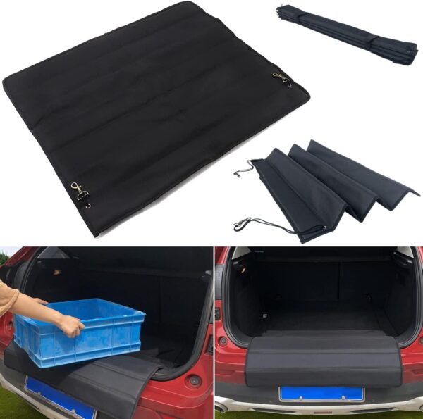 bangminda Car Bumper Protector For Dog, Pet Boot Liner Mat Waterproof Bumper Protector Boot Protector to Protect Car From Scratches Wear & Tear