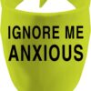 1 Piece Ignore Me Anxious Dog Bandana Yellow Dog Bandana Anxious Dog Bandana Ignore Me Dog Bandana (Ignore Me Anxious yellow)