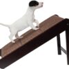 Petmaker Dog Ramp – Foldable Wooden Ramp for Pets Under 80lbs to Get on High Beds, Furniture, or Into Vehicles – Pet Supplies