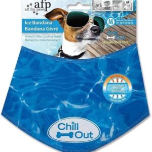 ALL FOR PAWS Chill Out Dog Bandana, Small, 1.0901 kg, blue