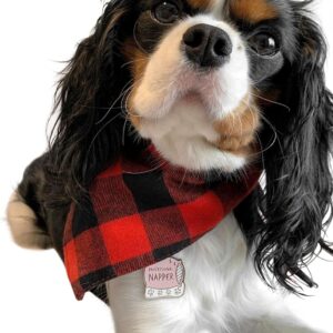 The Pure Blue Pack of 5 Plaid Multicoloured Dog Bandanas - 100% Cotton & 3 Packs to choose from (Pack Three, Multicoloured)