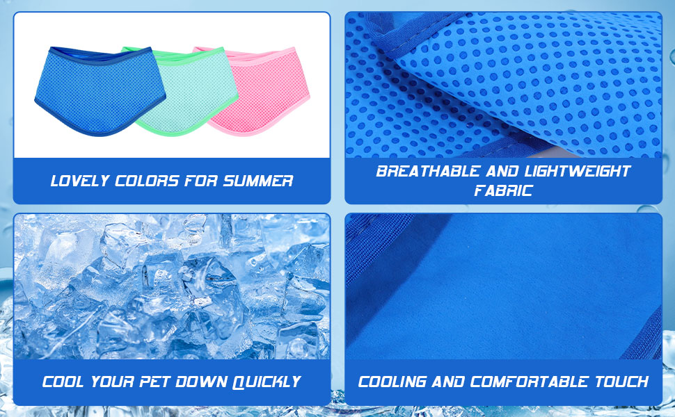 dog cooling bandana scarf