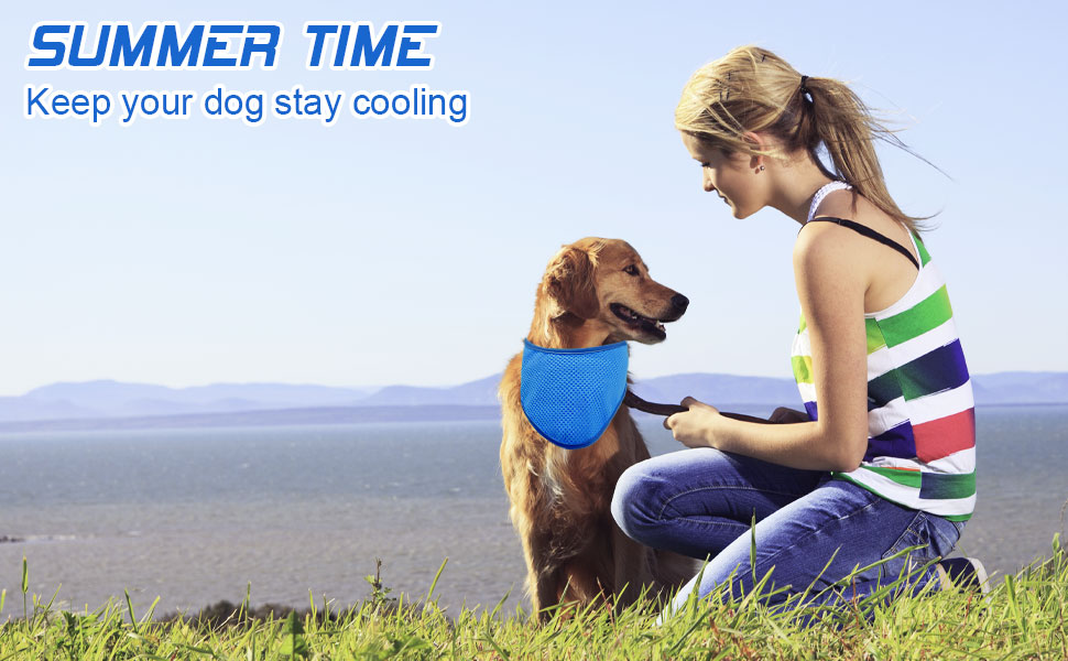 dog cooling bandana scarf