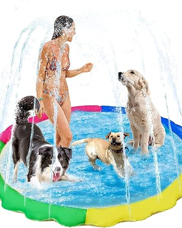 Sprinkler Pad Mat, Water Splash Play Mat Pad Summer Outdoor,