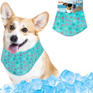 MAX Chill Out Dog Ice Bandana, Instant Cooling Pet Bandana, Breathable Scarf Dog Cat Ice Collar for Summer (S)