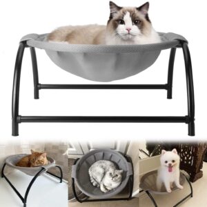 awagas Cat Bed Pet Hammock Bed, Pet Sleeping Bed, Washable Comfortable Stable Cat Pet Sofa Bed, Cat Pet Lounge Chair Hammock Stand for Indoor Outdoor Window Sofa for Large Cats Small Dogs Pets