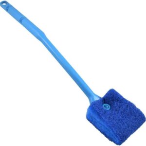 Voarge Aquarium Cleaning Brush Fish Tank Glass Plant Algae Scraper Scrubber Cleaner, Double Sided Sponge, Tools Long Handle Scrubber for Glass, 40cm