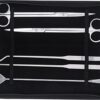 AGONEIR 5-Pack Aquarium Tweezers Scissor Spatula Tools 5 In 1 Stainless Steel Aquascaping Tool Cleaning Kit For Aquascaping Tool Kit