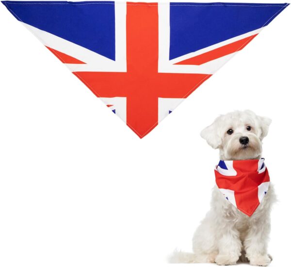 Dog Bandana, Union Jack Bandana for Dog, Pet Dog Bandana Triangle Scarf, Personalised Dog Bandana Celebrations Street Party, Dog Cat Scarf for Decorations A6-MZQSJJ