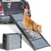 Dog Car Ramp for Medium & Large Dogs, XL Pet Stairs Ramp with Anti-Slip,71"x 20" Extra Long and Wide Dog Steps for Dogs Up to 250LBS for High Bed,Trucks,Cars and SUV (Extra Wide Dog Ramp)