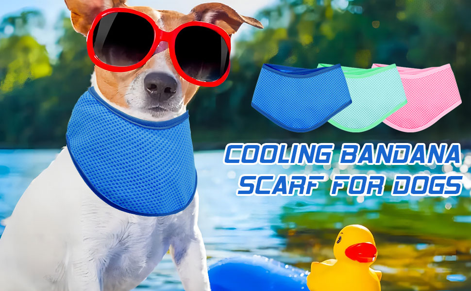 dog cooling bandana scarf