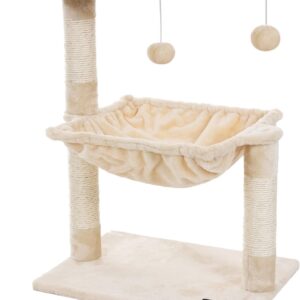 FEANDREA Cats Climb Tree Steady Cat Tree with Plush and Soft Hammock PCT82M