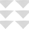 Folceretsc 6 Pcs Sublimation Blank Pet Bandana Heat Transfer Washable DIY Triangle Dog Scarf Bibs Kerchief for Puppy Cats