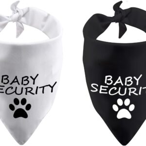 Funny Dog Bandana Baby Security in Training Triangle Printed Bibs Pet Scarf (Baby Security)