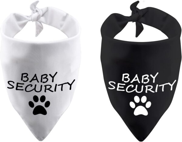 Funny Dog Bandana Baby Security in Training Triangle Printed Bibs Pet Scarf (Baby Security)