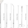 Infinitely Great Home Decor Center 5Pcs/Set Practical Fish Tank Aquarium Grass Plants Cleaning Tweezers Scissors Trimmer Tool Kit