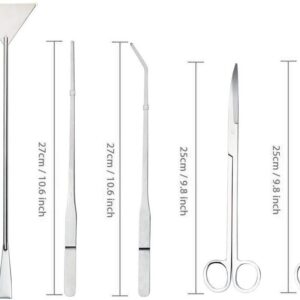 Infinitely Great Home Decor Center 5Pcs/Set Practical Fish Tank Aquarium Grass Plants Cleaning Tweezers Scissors Trimmer Tool Kit