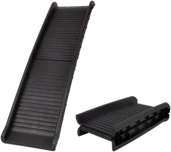 PET Galaxy Folding Dog Ramp for Cars, Trucks, & SUVs- Portable Pet Ramp for Large Dogs with Siderails,