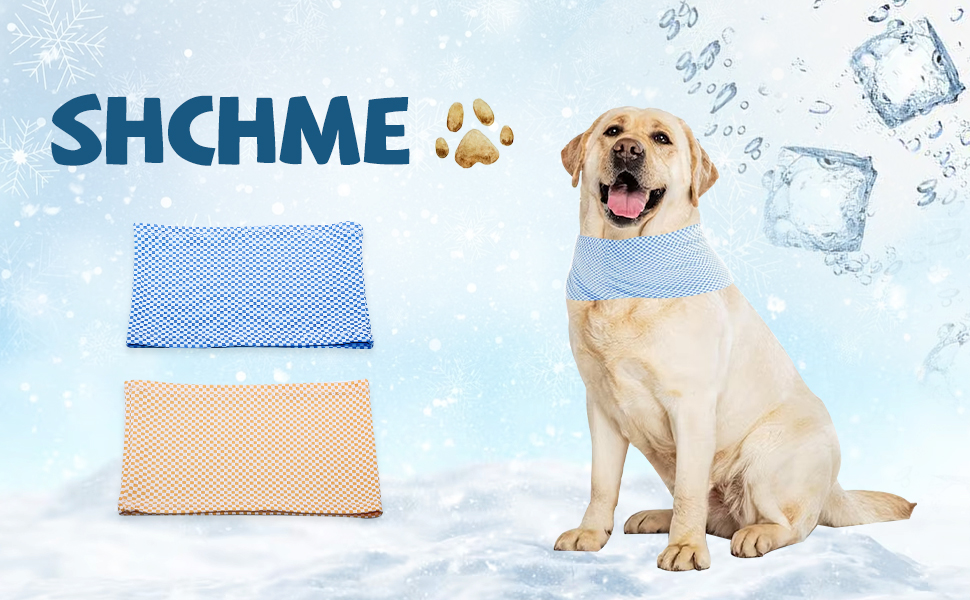 SHCHME DOG COOLING BANDANA 2 PACK