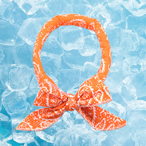 orange cooling bandana