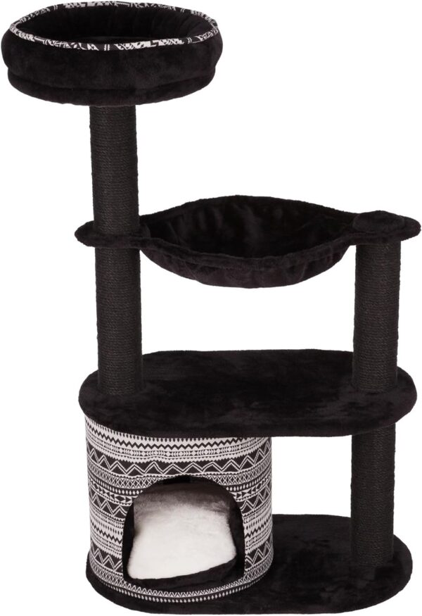 TRIXIE Giada Cat Tower Scratching Post, Condo with Removable Cushion, Hammock, Top Platform Bed 28.66 LBS