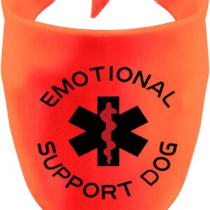 Therapy Service Dog Bandana Emotional Support Dog Dog Scarf Pet Birthday Gift(Emotional Support Dog)